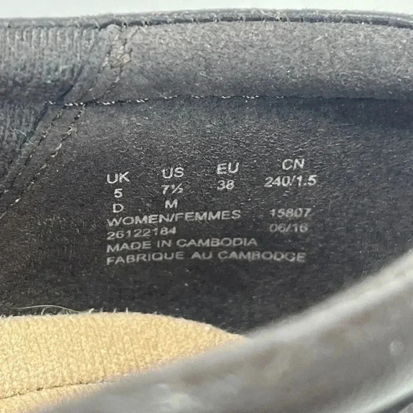 Clarks Women’s Everlay Tara Leather 7.5M Slip on Low Heel Shoes Brown - Picture 11 of 13